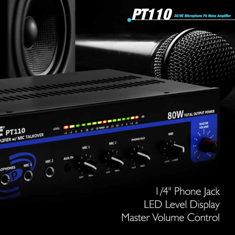 Pyle Pro PT110 Amplifiers